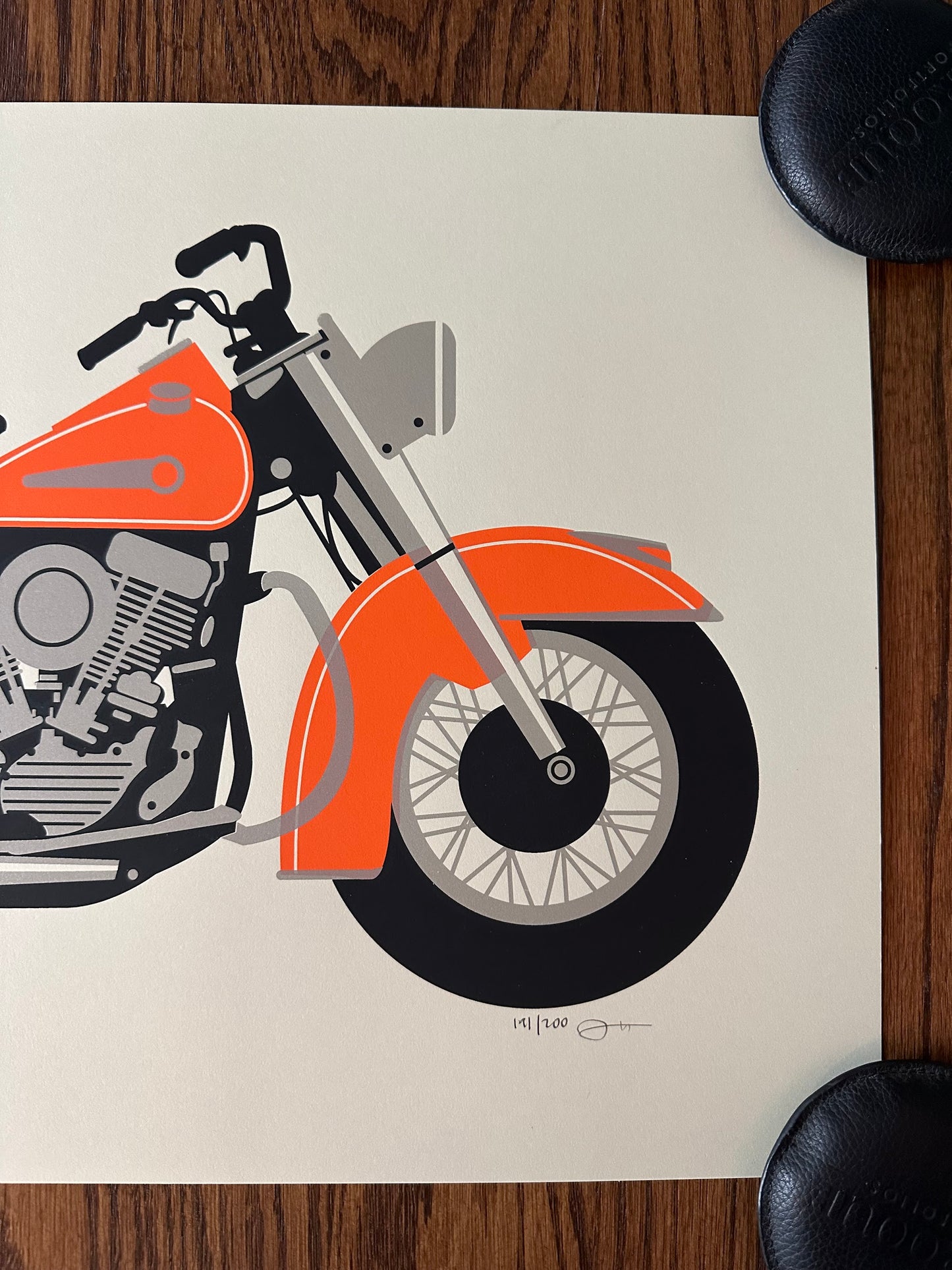 DKNG – Motorcycle, 24 x 14 in, art print, image 4