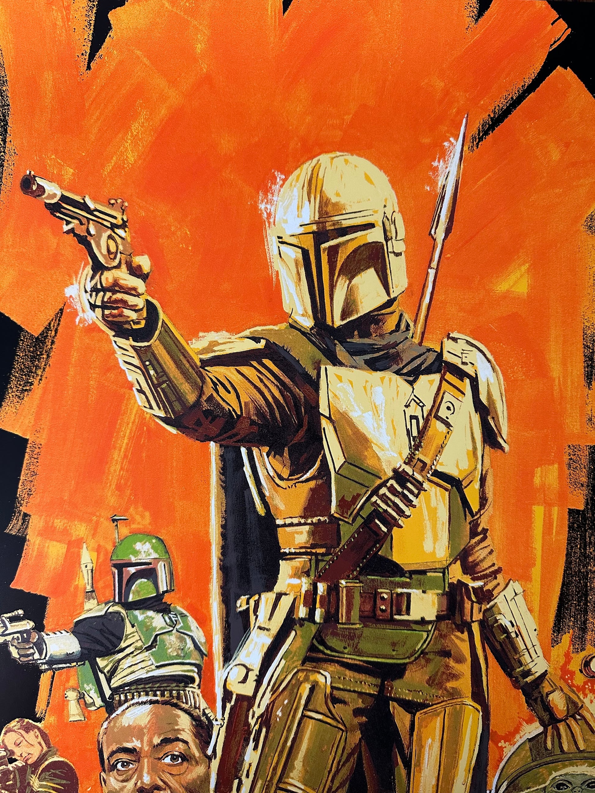 Paul Mann – The Mandalorian Foil Variant, 24 x 36 in, poster, image 2