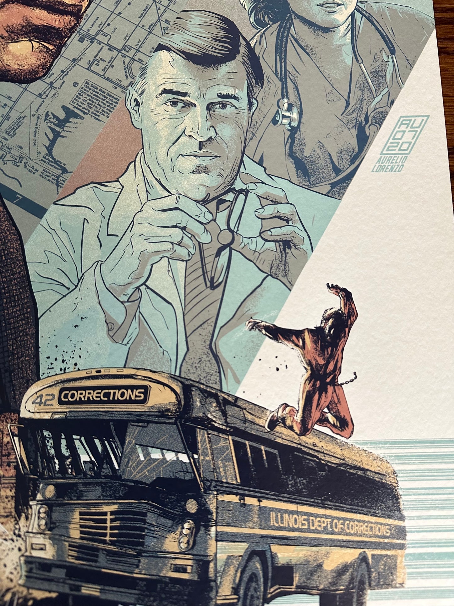 Aurelio Lorenzo – The Fugitive, 36 x 24 in, poster, image 6