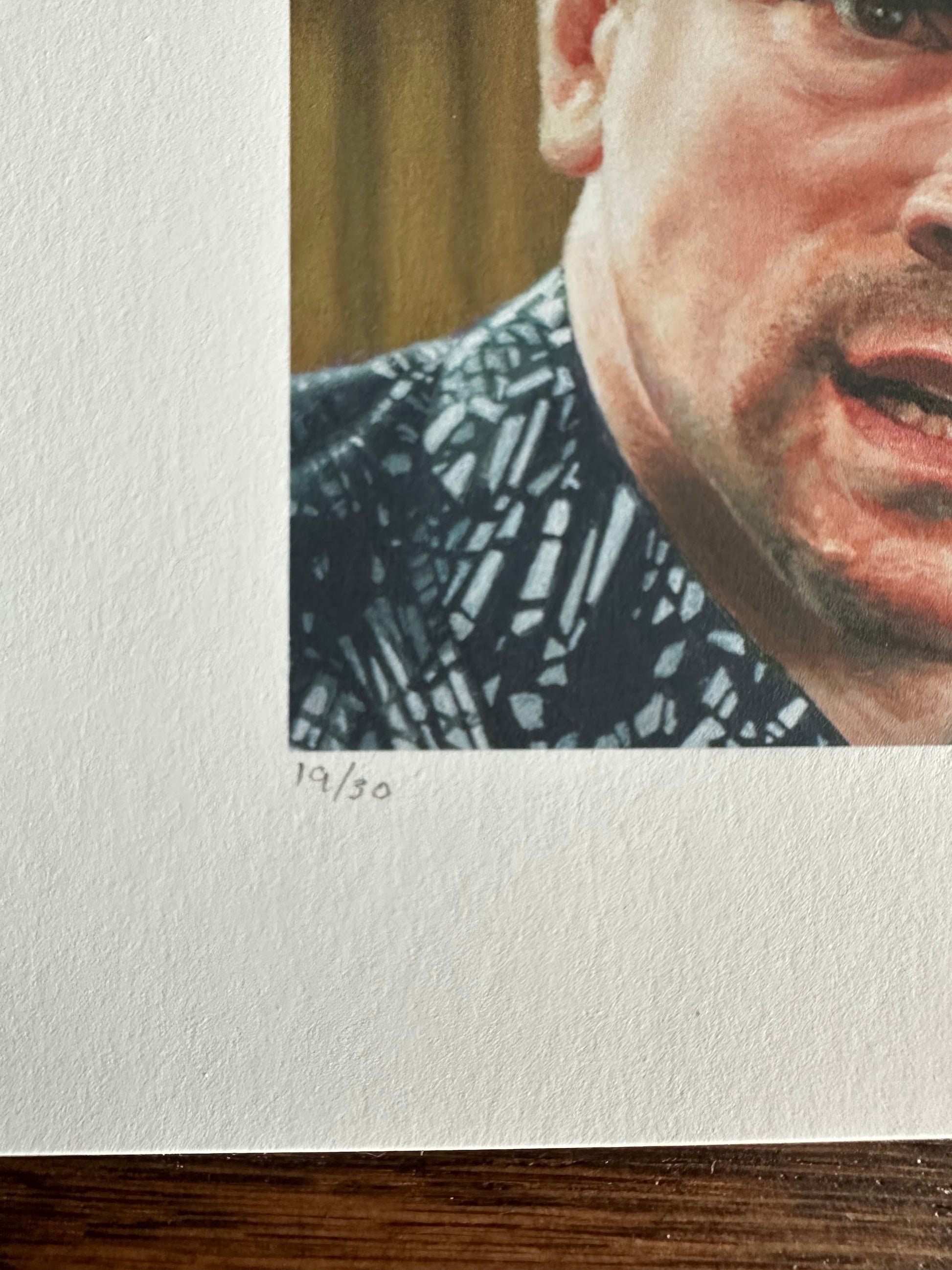 Ashton Gallagher – Schitt's Creek David Rose Portrait, 6 x 6 in, art print, image 2