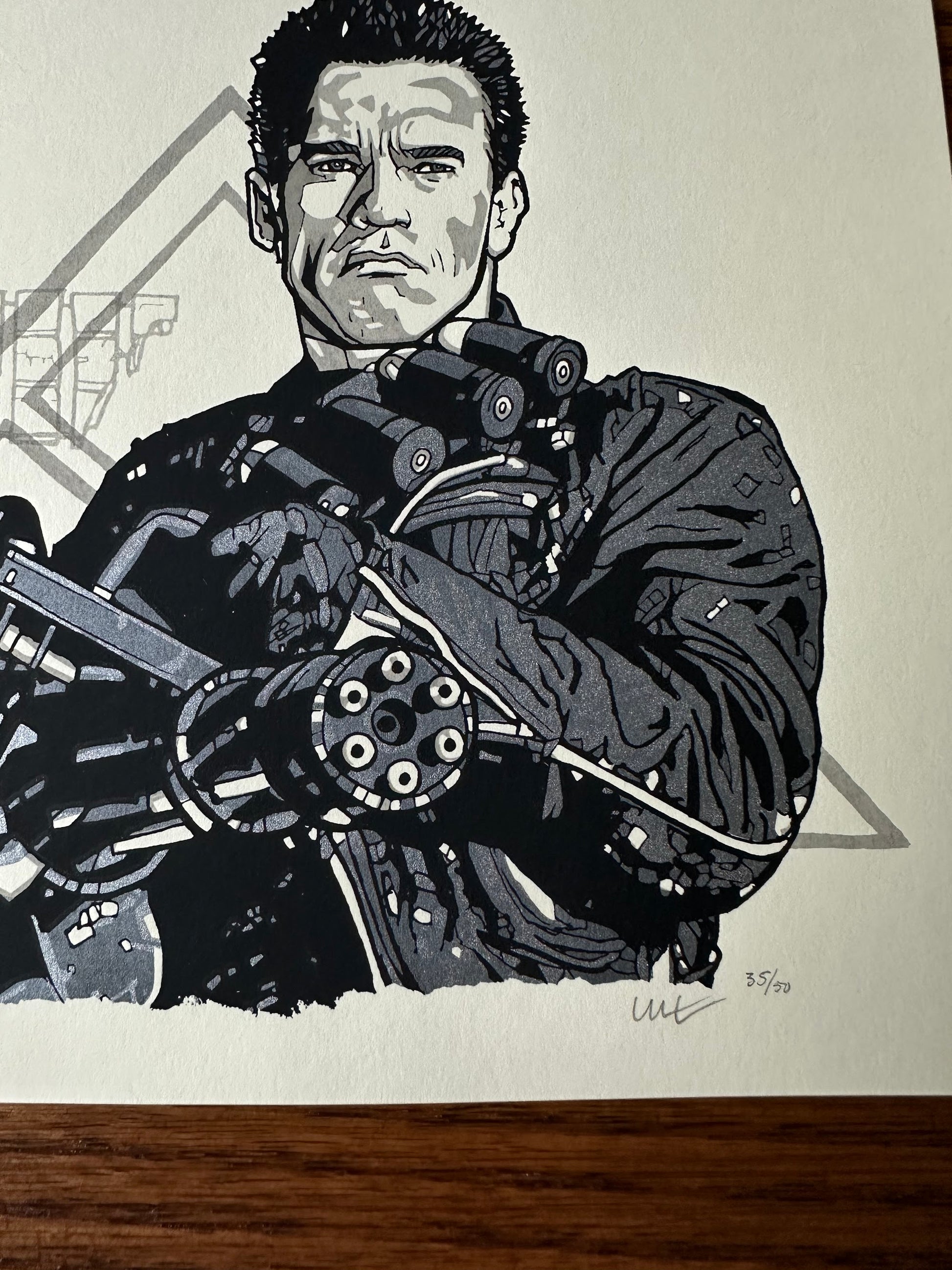 New Flesh – The Terminator, 10 x 8 in, art print, image 3