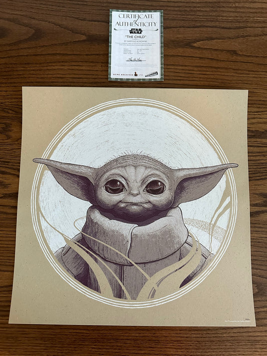 Bartosz Kosowski – The Child Variant (Brown), 20 x 20 in, art print, image 2