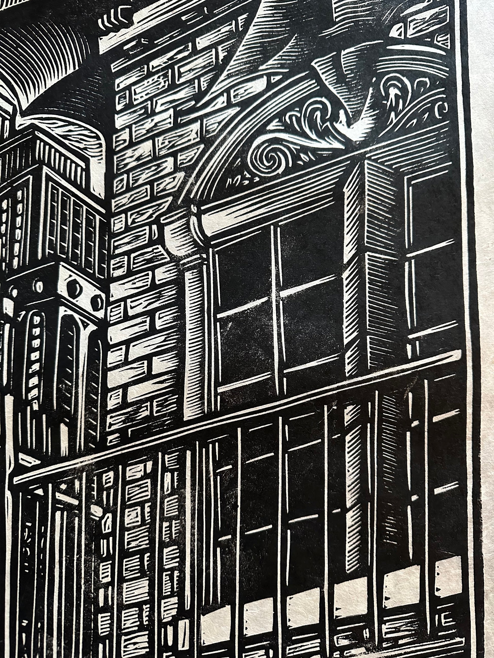 Brian Reedy – Batman Crime Alley Linocut, 20 x 30 in, art print, image 7