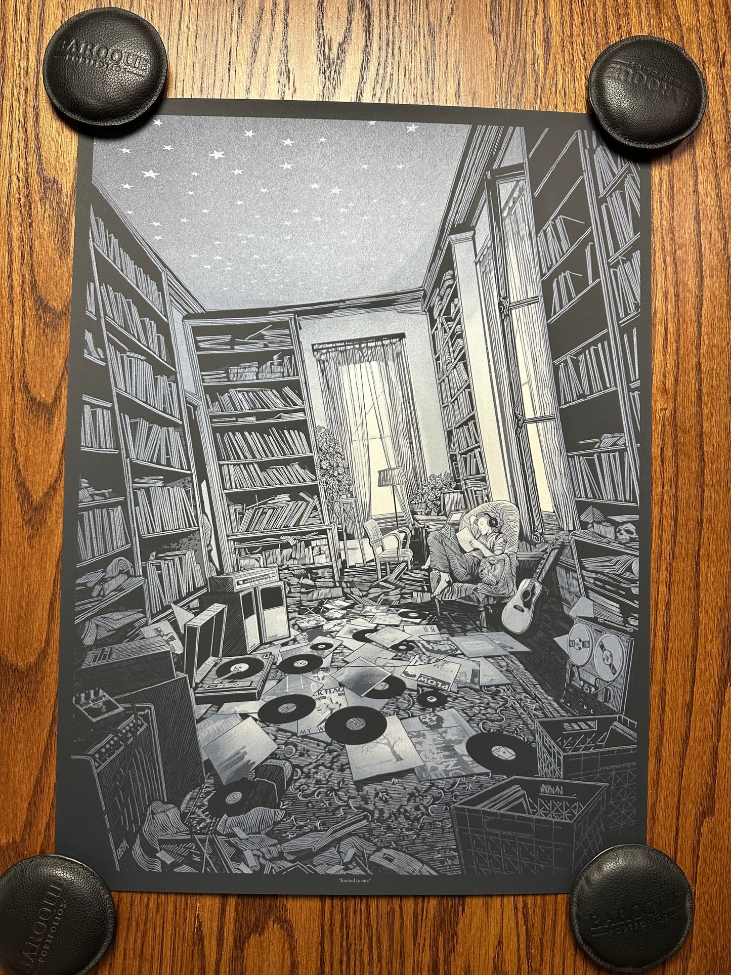 Daniel Danger – Record Room "Limited to One", 18 x 24 in, art print