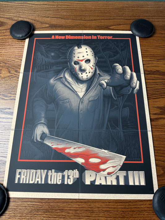 Melvin Mago – Friday the 13th Part 3, 18 x 24 in, art print