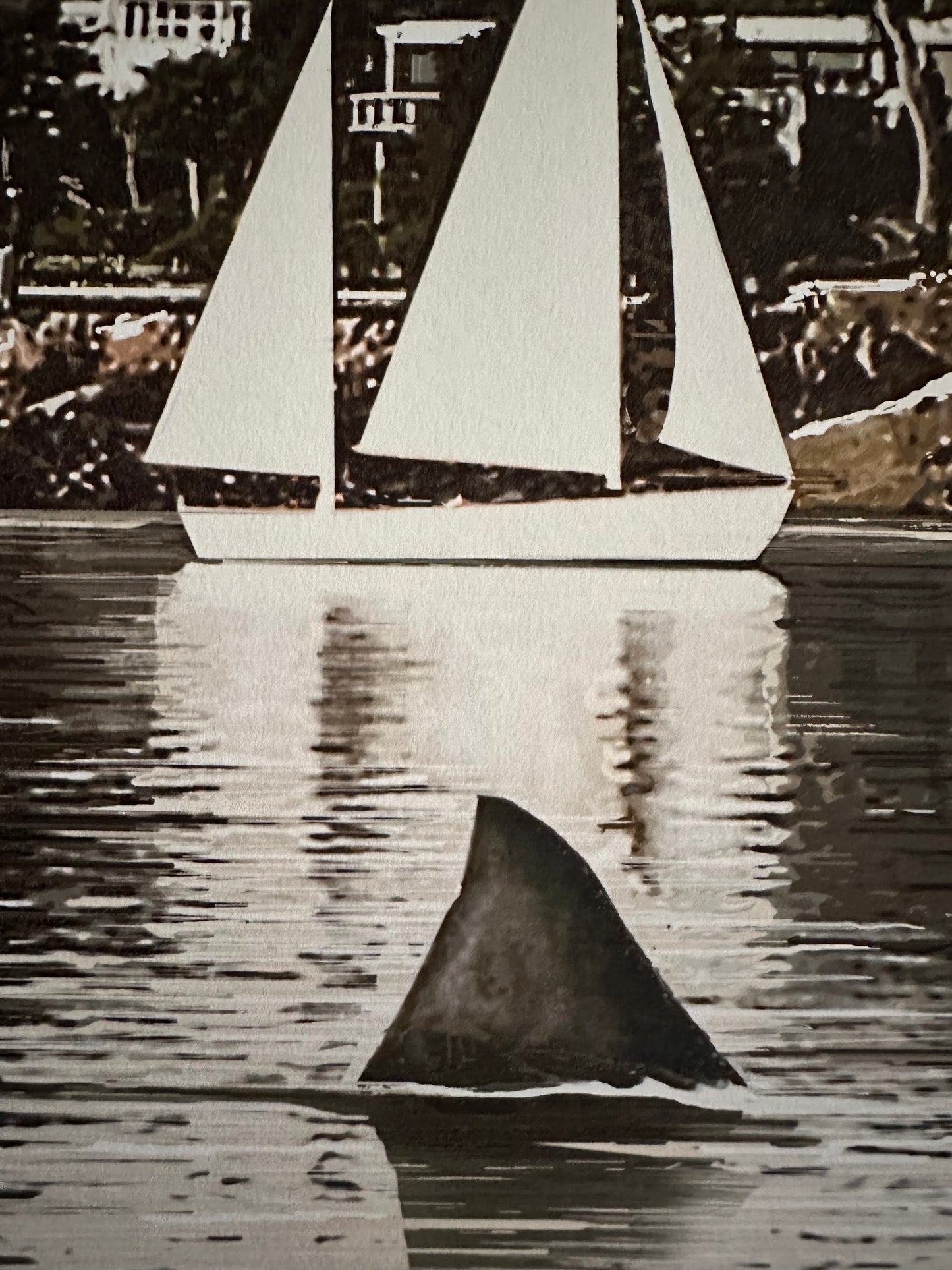 JC Richard – Jaws Amity Harbor, 10 x 24 in, art print, image 3
