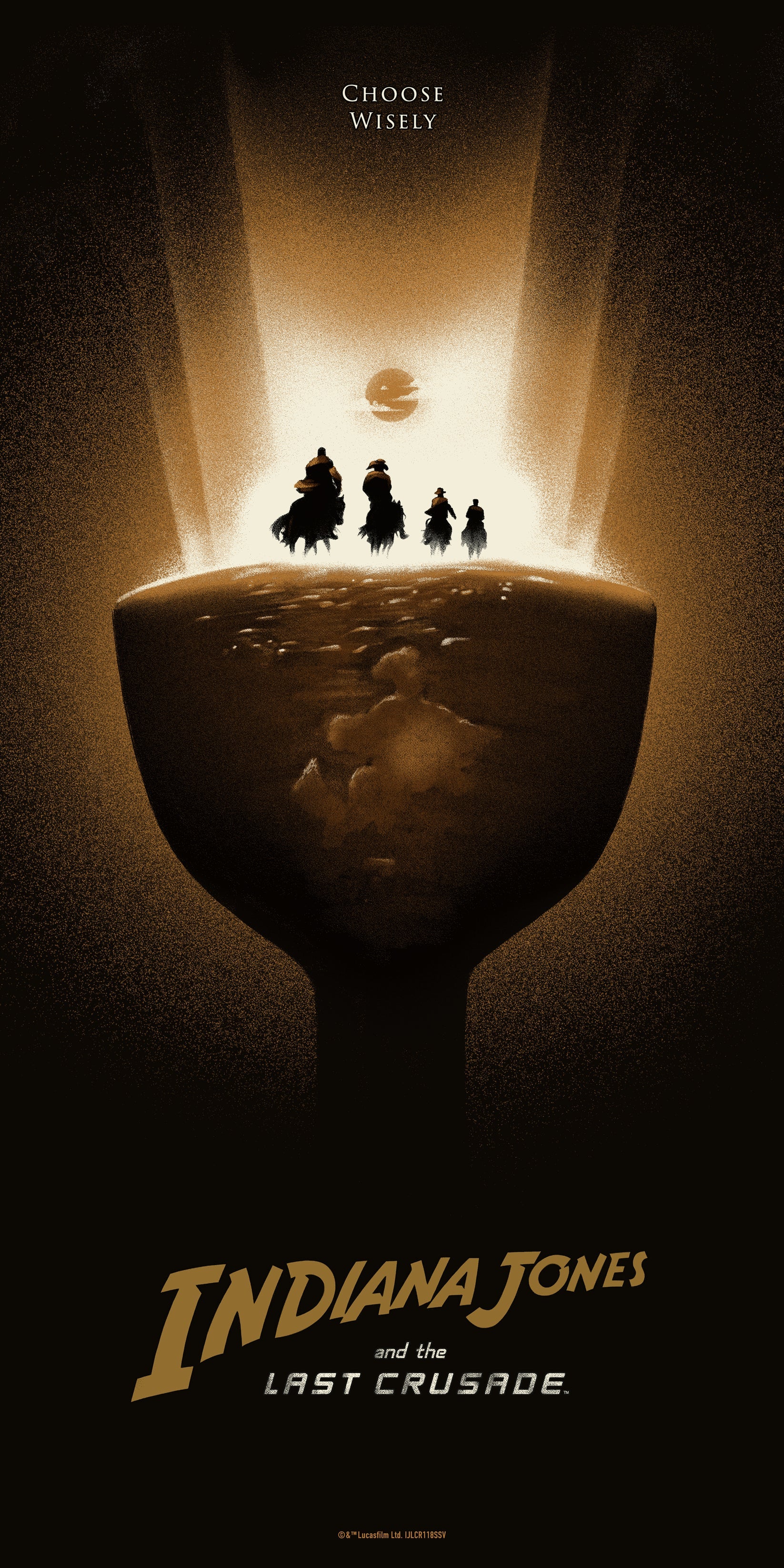 Lyndon Willoughby – Indiana Jones Last Crusade Variant, 18 x 36 in, art print, image 6