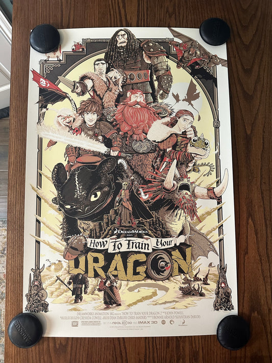 Patrick Connan – How to Train Your Dragon, 24 x 36 in, poster