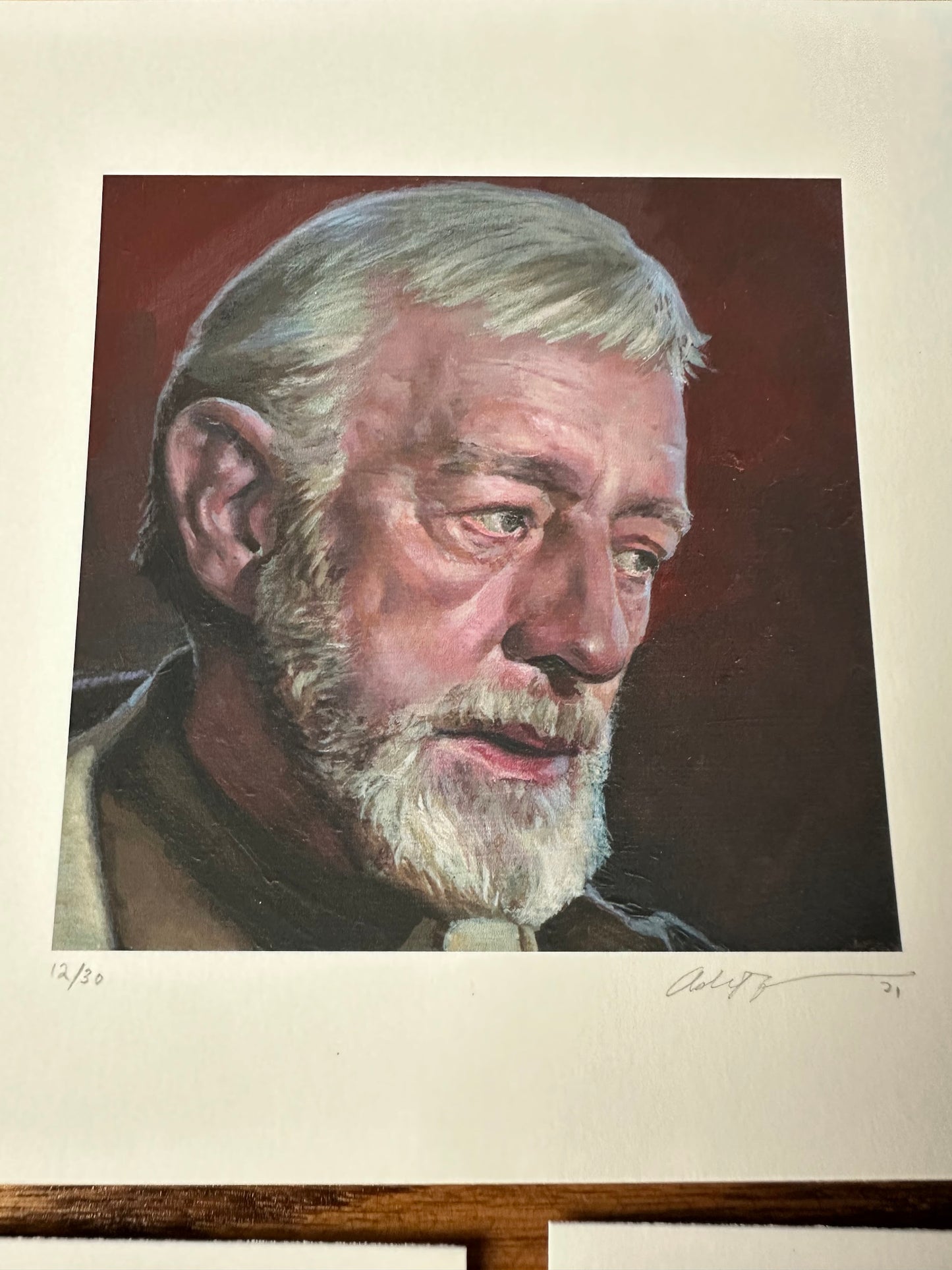 Ashton Gallagher – Leia Luke and Old Ben Portrait Set, 6 x 6 in, art print, image 2