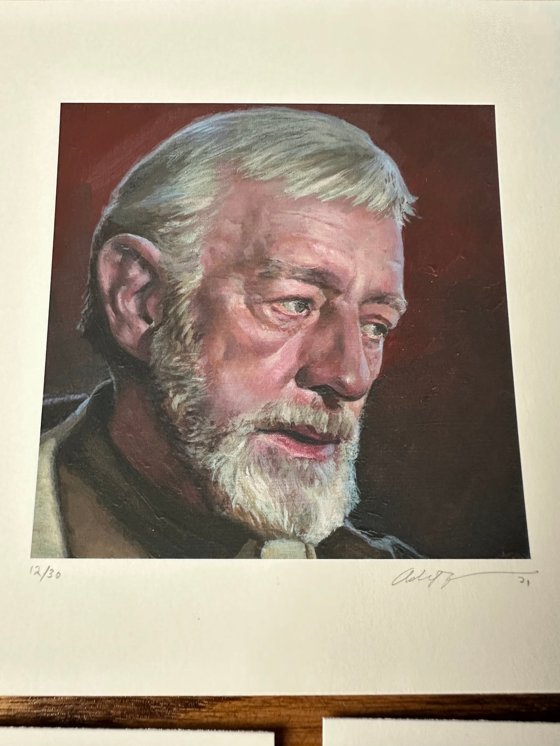 Ashton Gallagher – Leia Luke and Old Ben Portrait Set, 6 x 6 in, art print, image 2