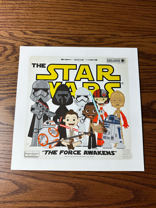 Joey Spioto – Star Wars Force Awakens Album Cover, 12 x 12 in, art print, image 3
