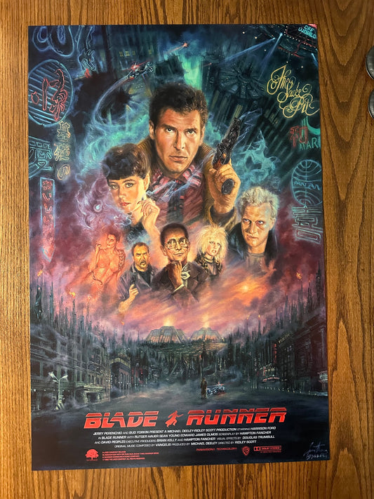 Gustavo Barroni – Blade Runner, 24 x 36 in, poster