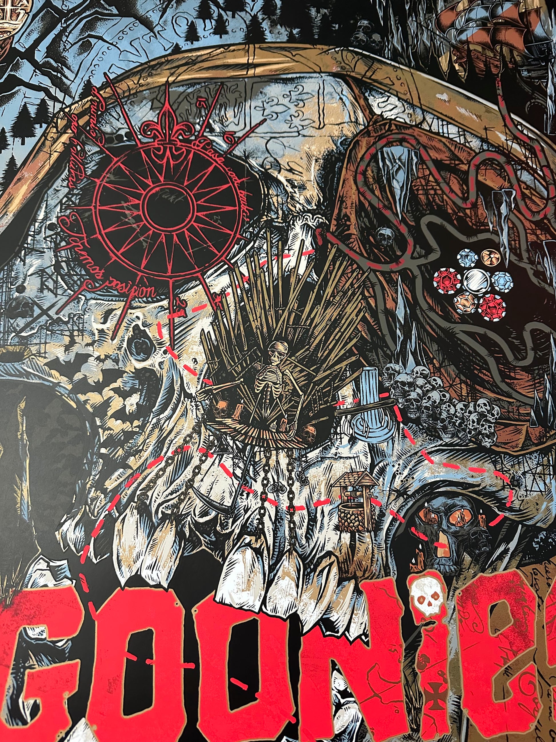 Rhys Cooper – The Goonies Dubloon Metallic Edition, 24 x 36 in, poster, image 2