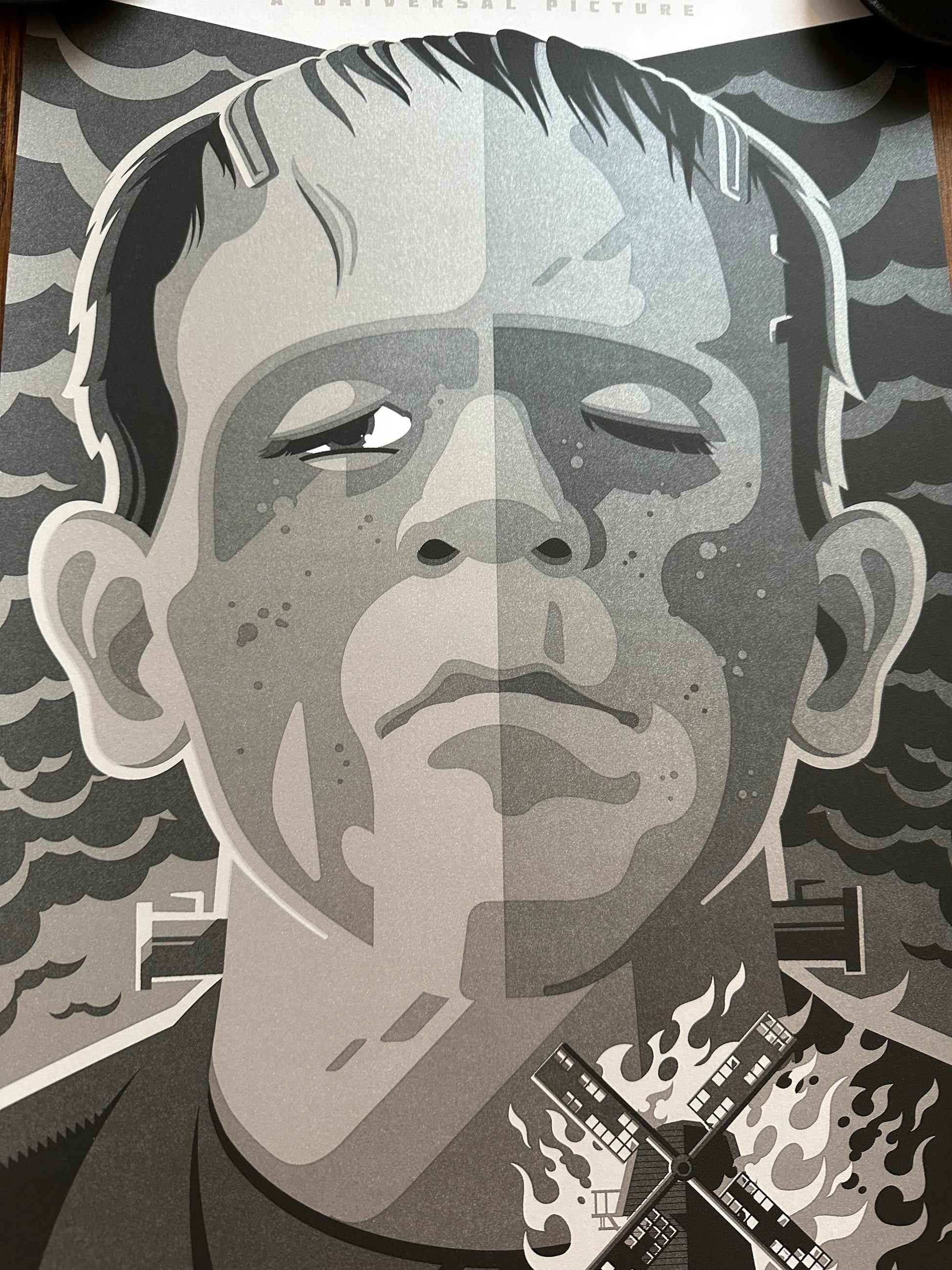 Tom Whalen – Frankenstein Variant, 12 x 36 in, art print