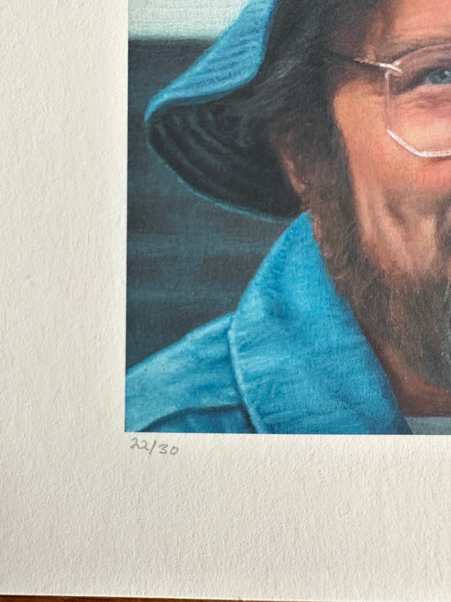 Ashton Gallagher – Jaws Hooper Portrait, 6 x 6 in, art print, image 2