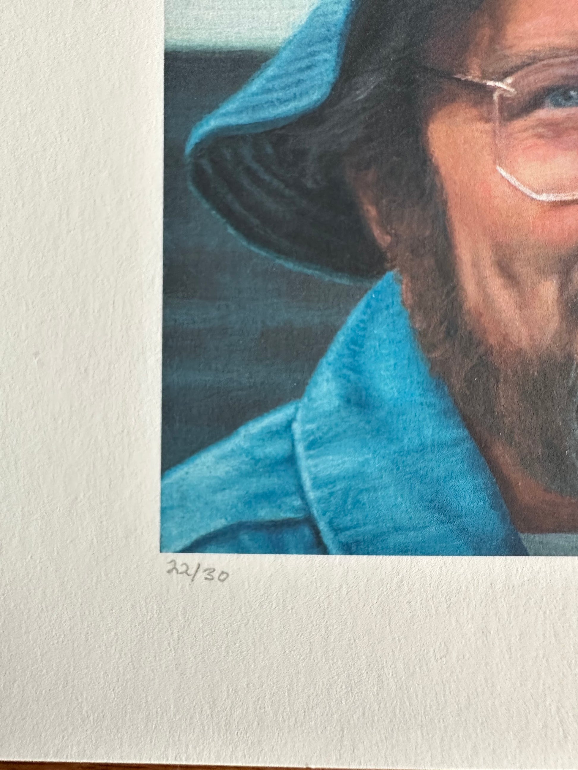 Ashton Gallagher – Jaws Hooper Portrait, 6 x 6 in, art print, image 2