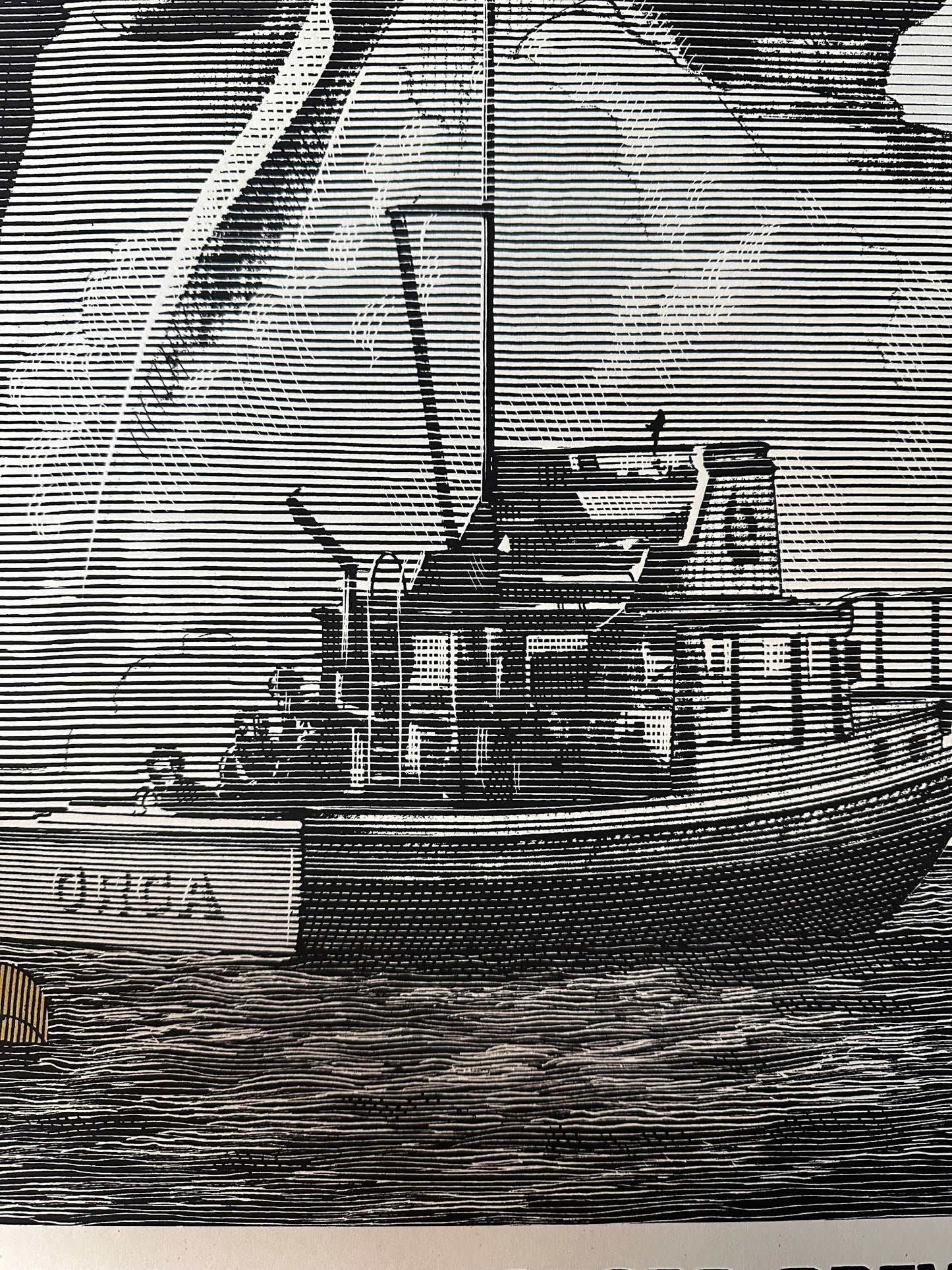 Mark Summers - Jaws Gold Variant 24x36 movie poster - detail image 4