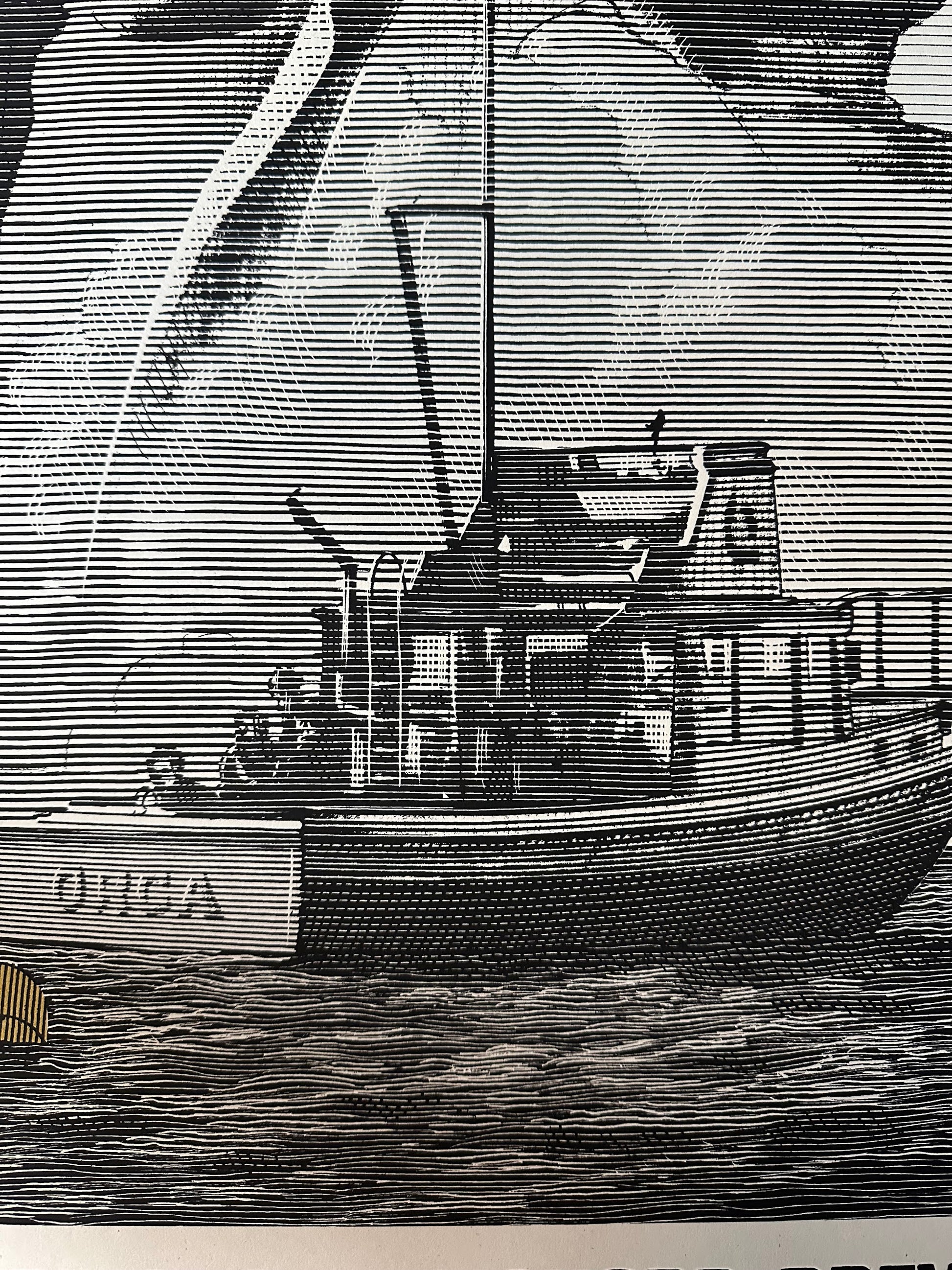 Mark Summers - Jaws Gold Variant 24x36 movie poster - detail image 4