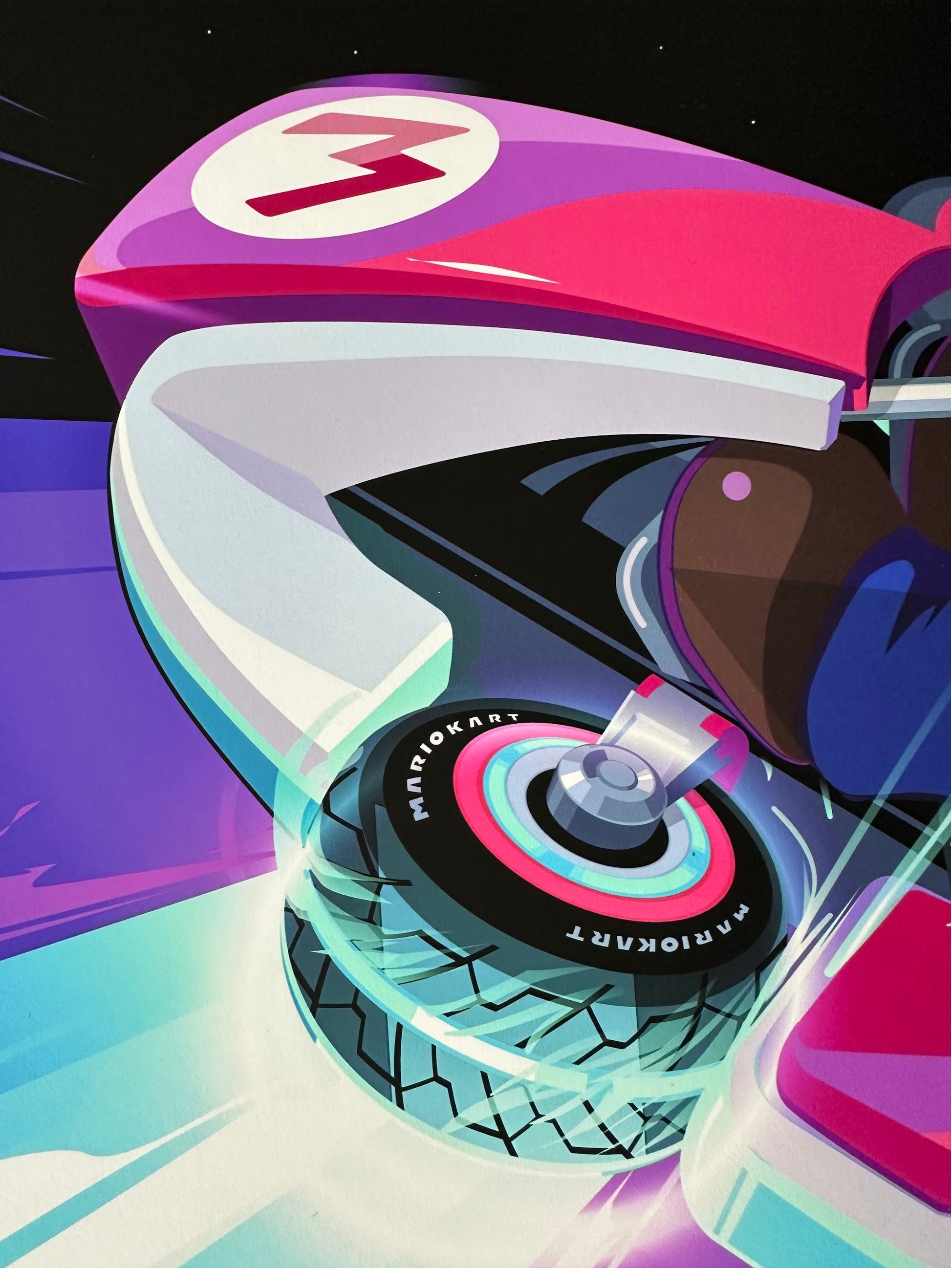 Craig Drake – Mario Kart, 24 x 16 in, art print, image 3
