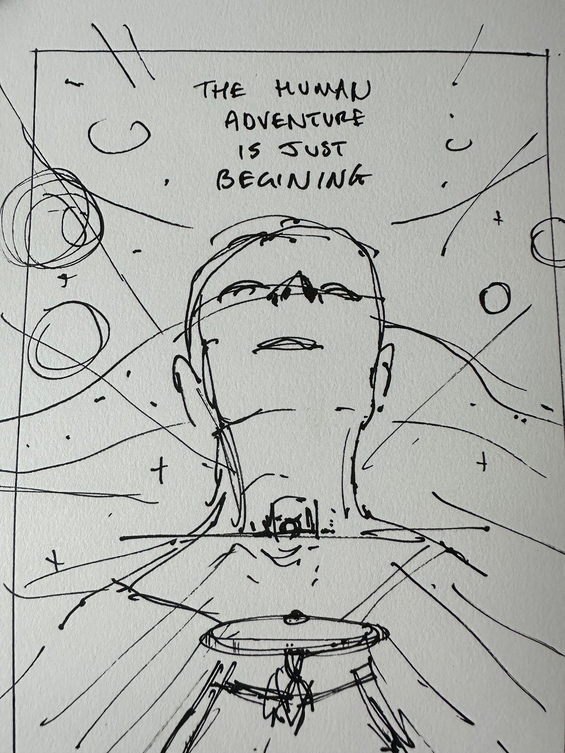 Matt Ferguson – Star Trek Motion Picture Concept Sketch, 8 1/4 x 11 3/4 in, art print, image 2