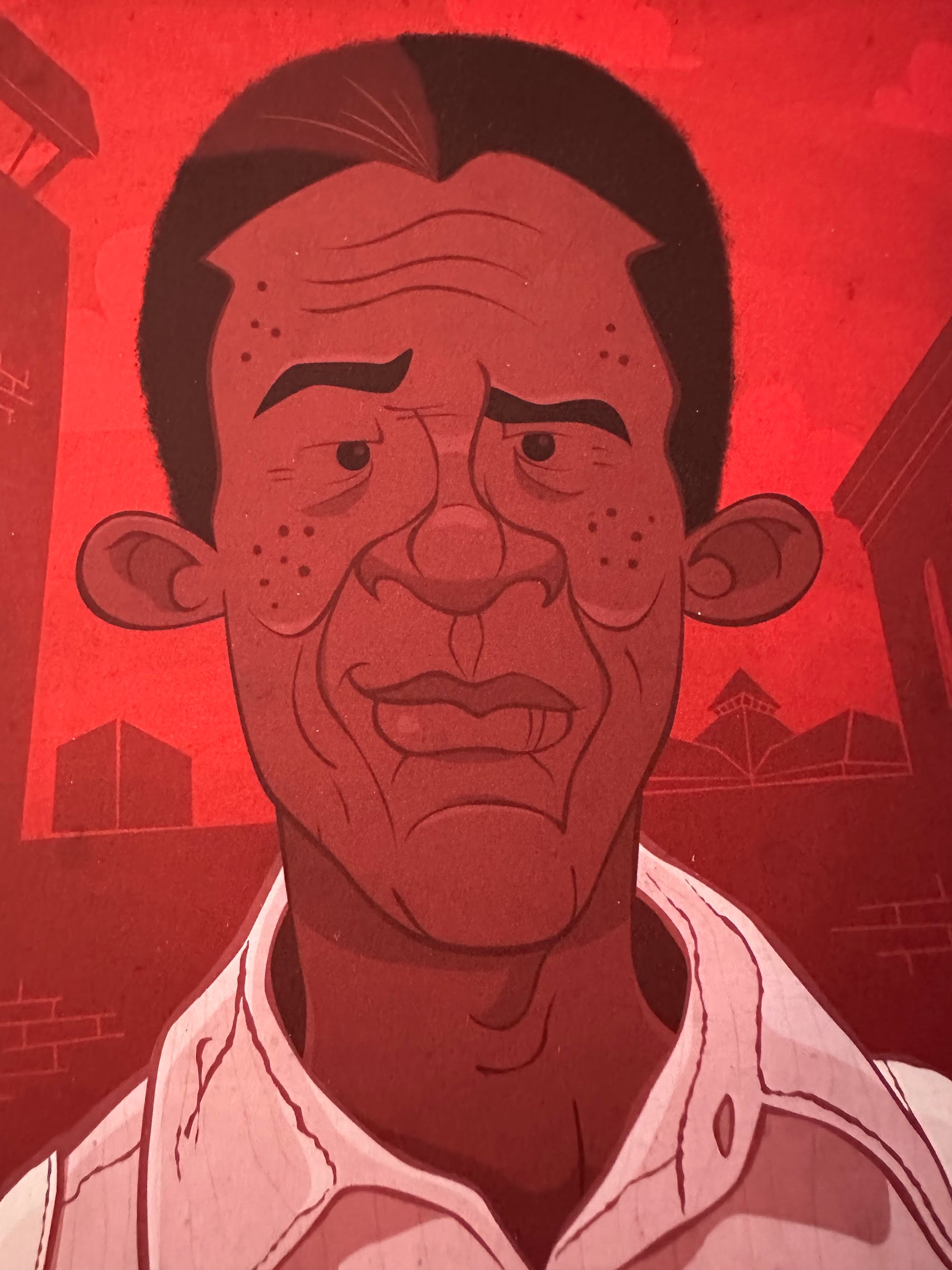 Ian Glaubinger - Shawshank Redemption Ellis Portrait 8x10 art print - detail image 2