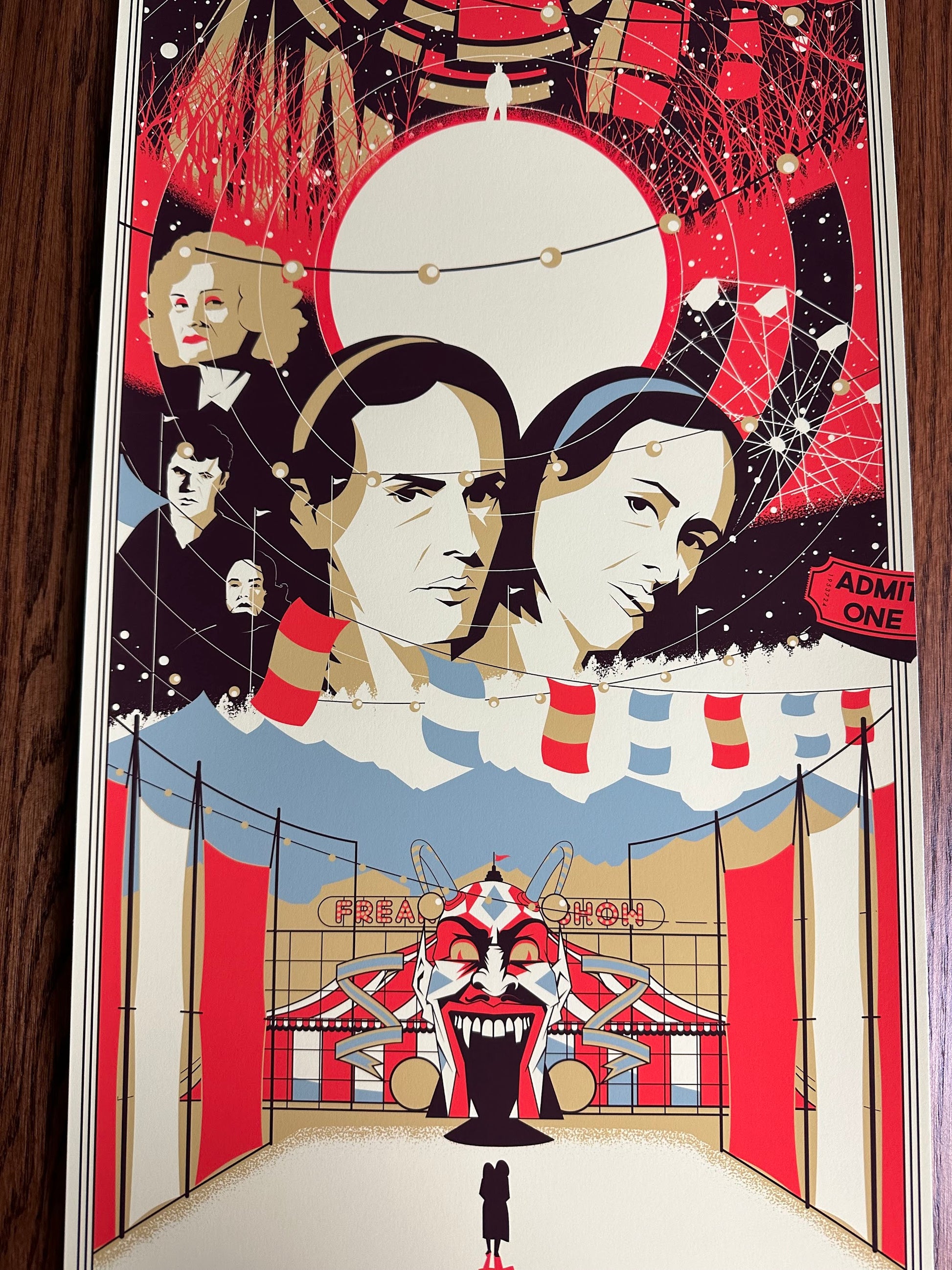 Marinko Milosevski – American Horror Story Freak Show Variant, 12 x 36 in, art print, image 4