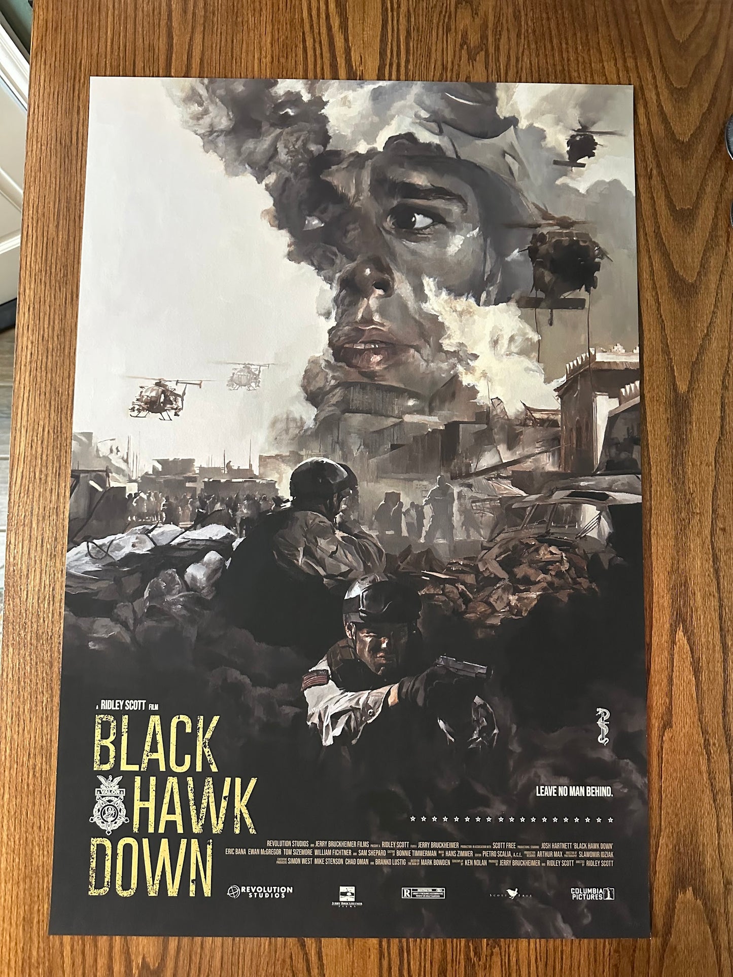 Chris Valentine – Black Hawk Down, 24 x 36 in, poster