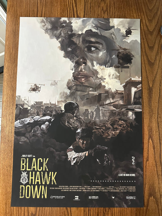Chris Valentine – Black Hawk Down, 24 x 36 in, poster
