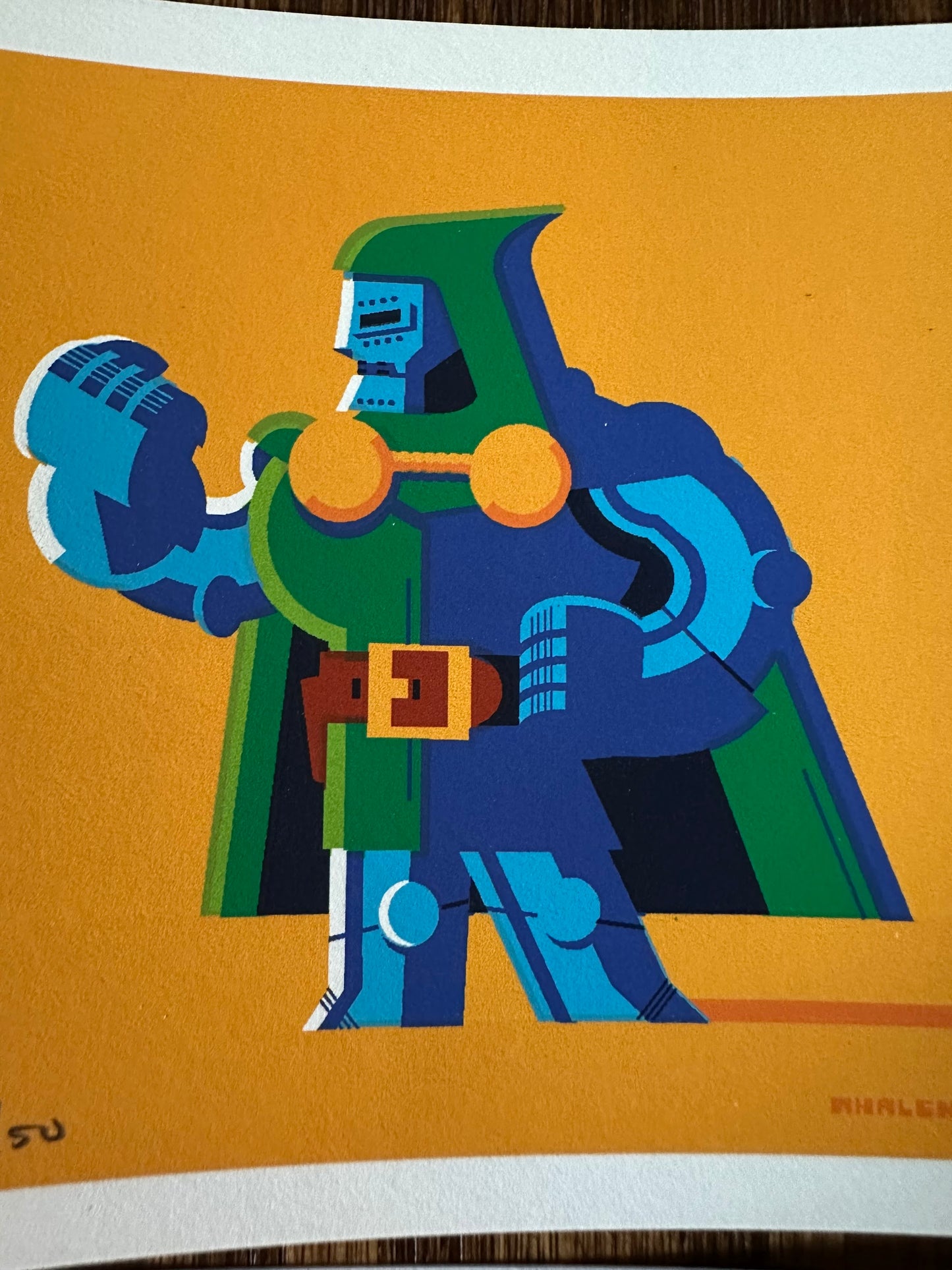 Tom Whalen - Fantastic Four Set 4x4 art print - detail image 2