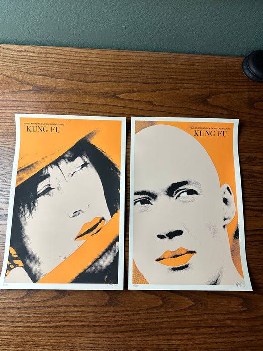 Tim Jordan – Kung Fu Caine Set, 12 x 18 in, art print