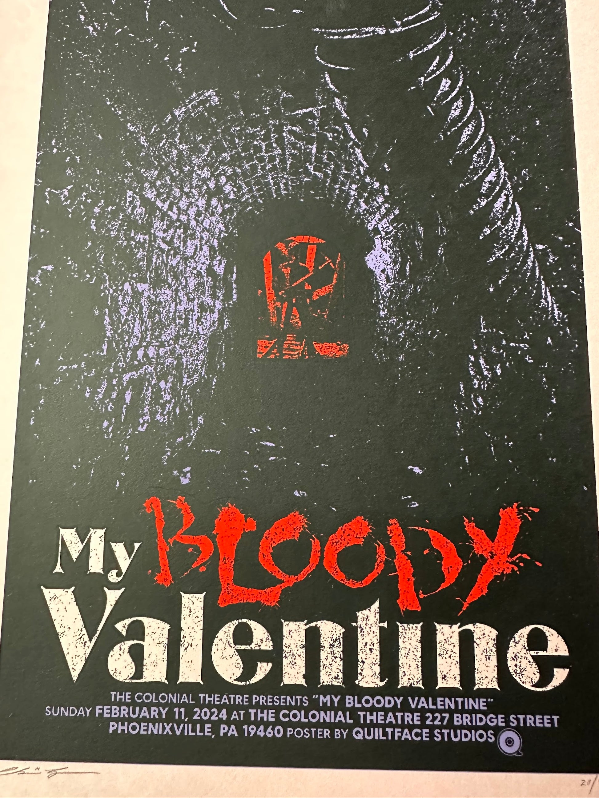 QFSChris – My Bloody Valentine, 9 x 24 in, art print, image 4