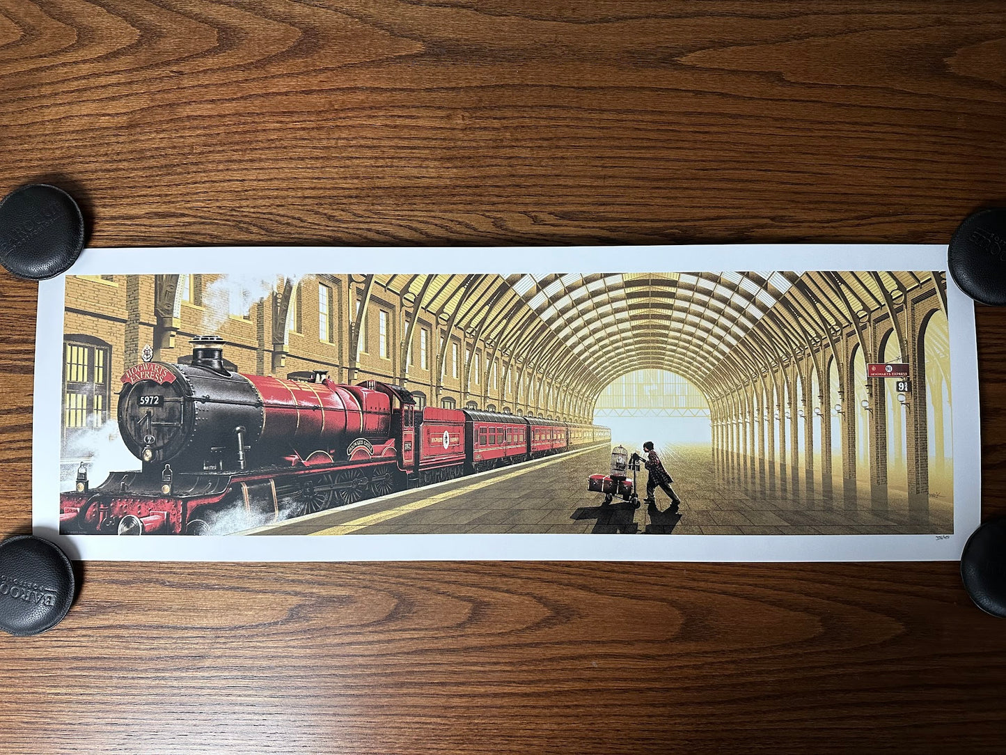 Mark Englert – Harry Potter Platform 9 3/4 GID, 36 x 12 in, art print