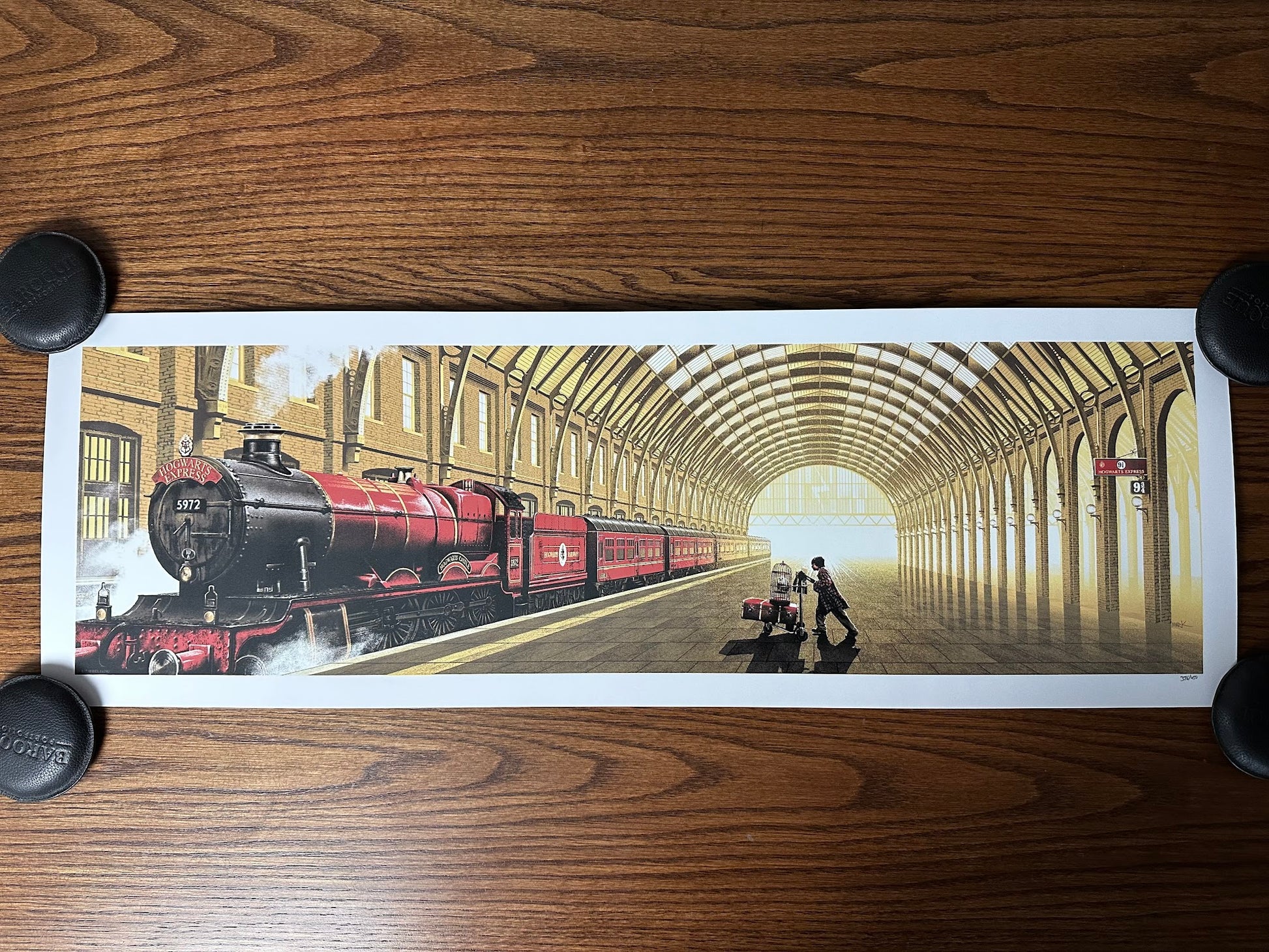 Mark Englert – Harry Potter Platform 9 3/4 GID, 36 x 12 in, art print