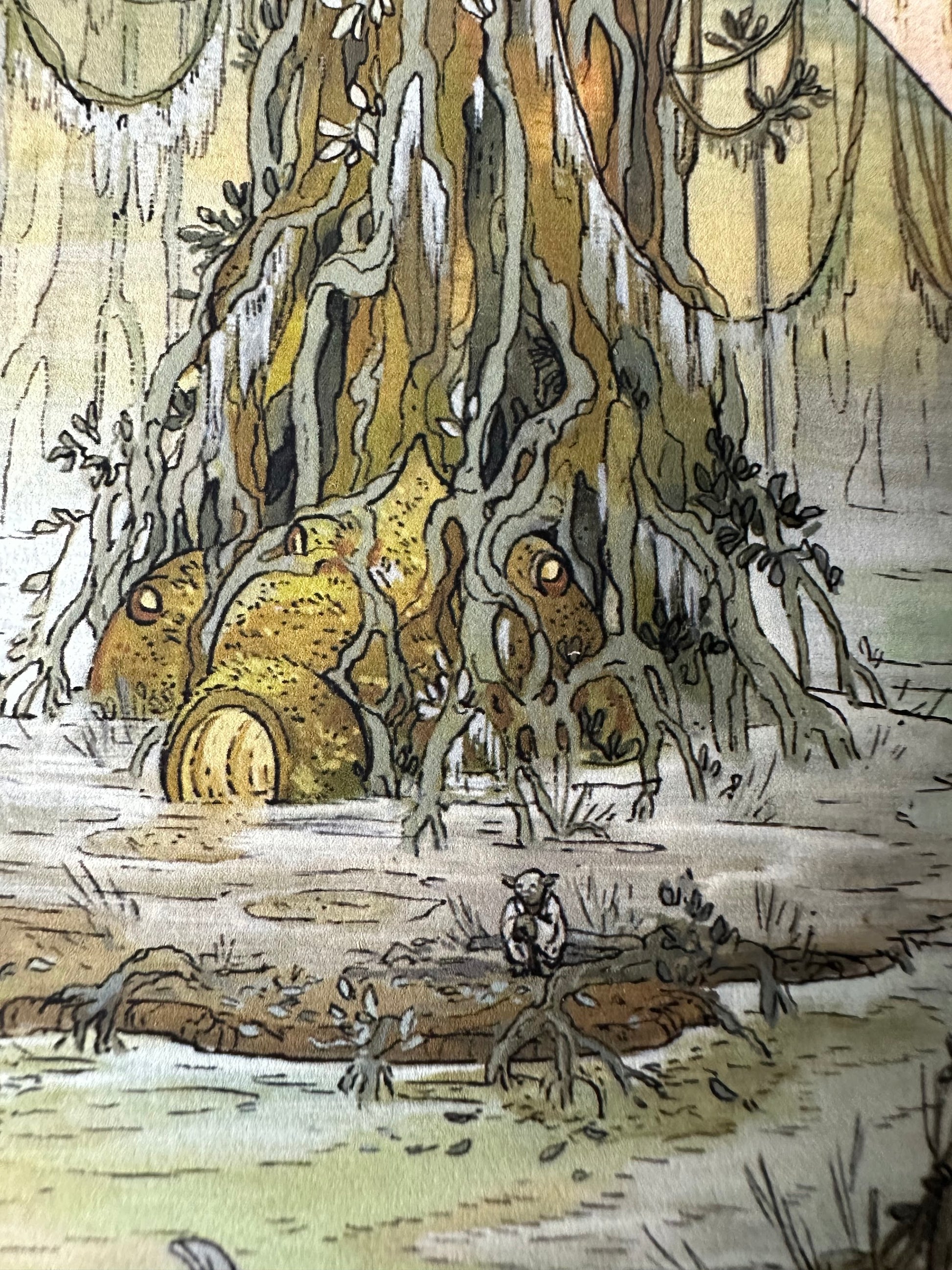 Unknown – Star Wars Luke Degobah - Wood Grain, 12 x 12 in, art print, image 4