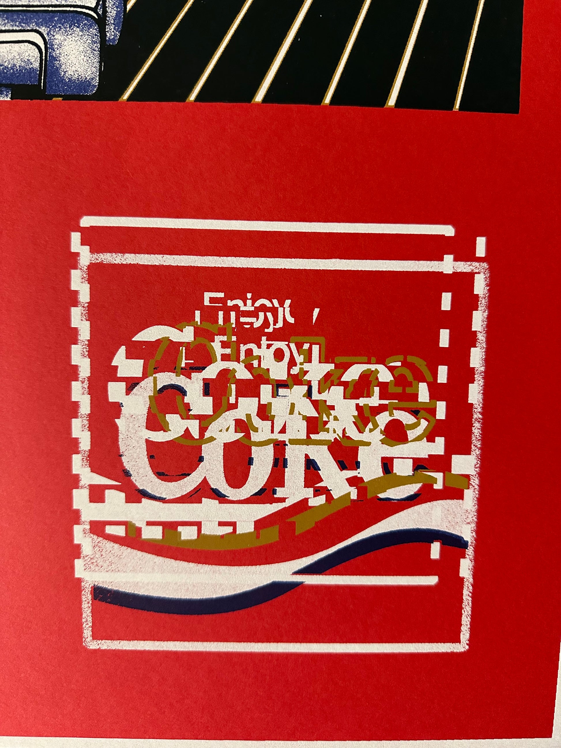 T-Bone & Ajax – Short Circuit Johnny 5 Coca Cola Ad, 19 x 25 in, art print, image 3