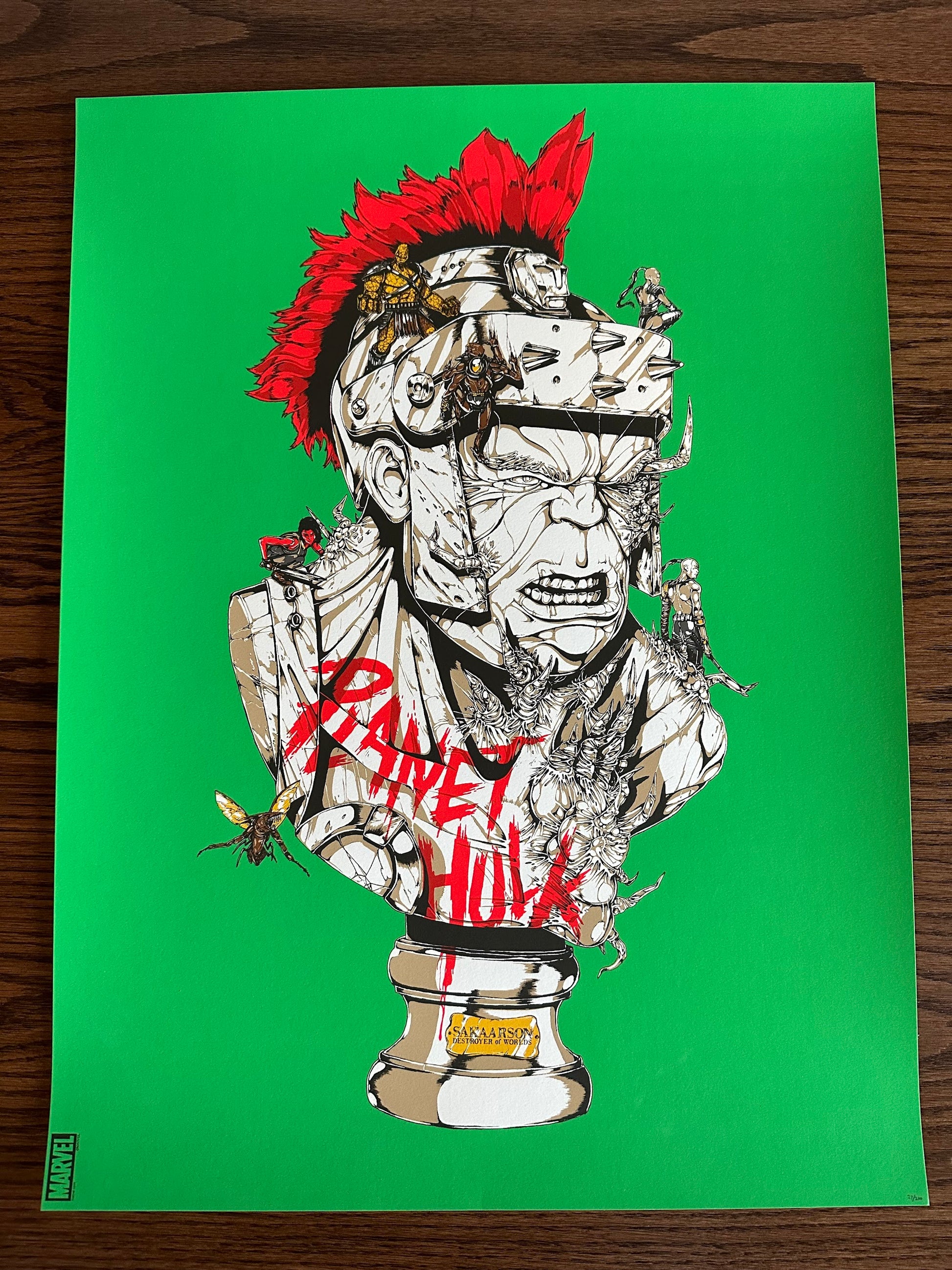 Boneface – Planet Hulk Green Variant, 18 x 24 in, art print, image 2