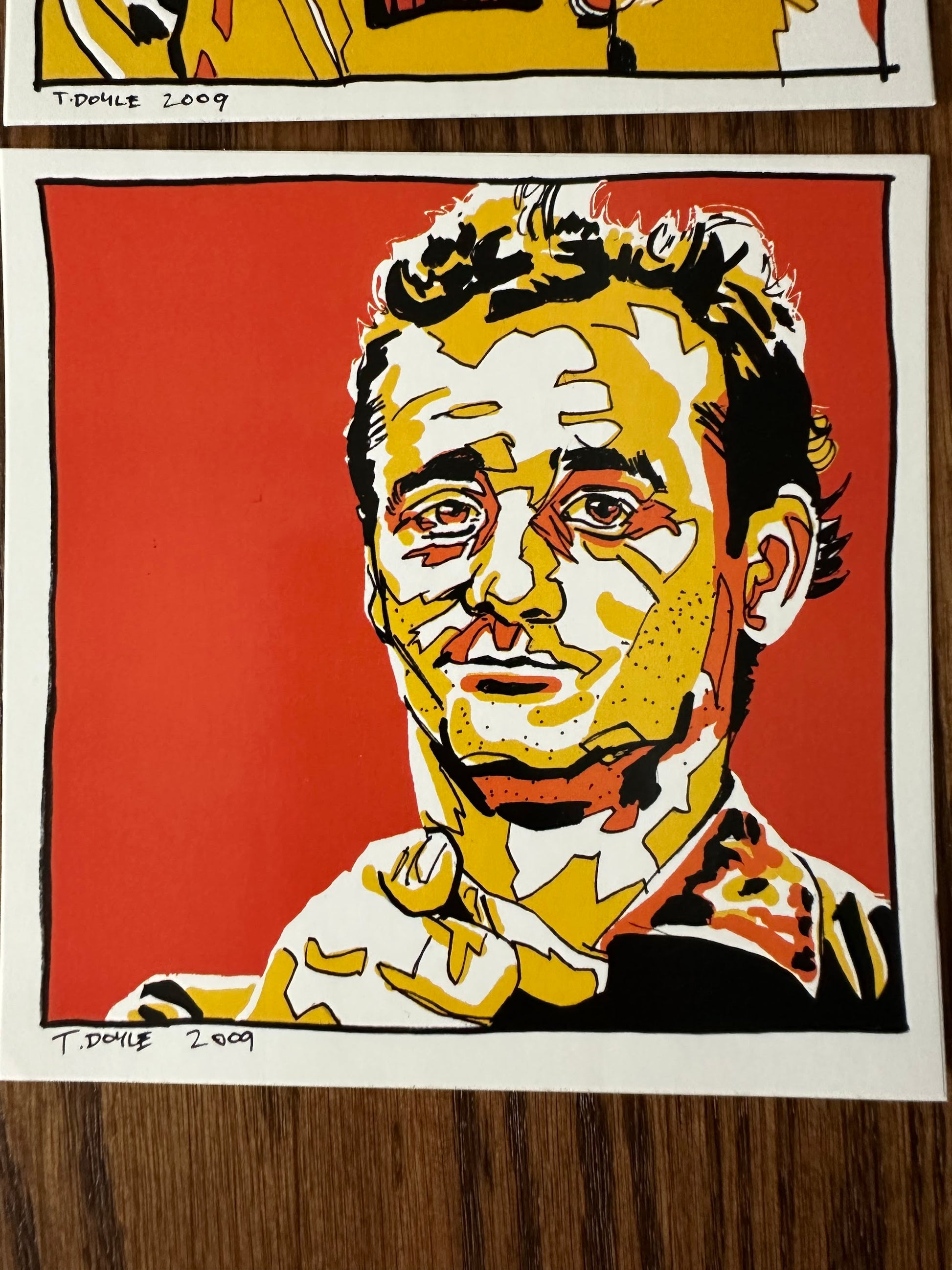 Tim Doyle - Bill Murray Set of 2 Portrait Stickers Ghostbusters Stripes 6x6 art print - detail image 3
