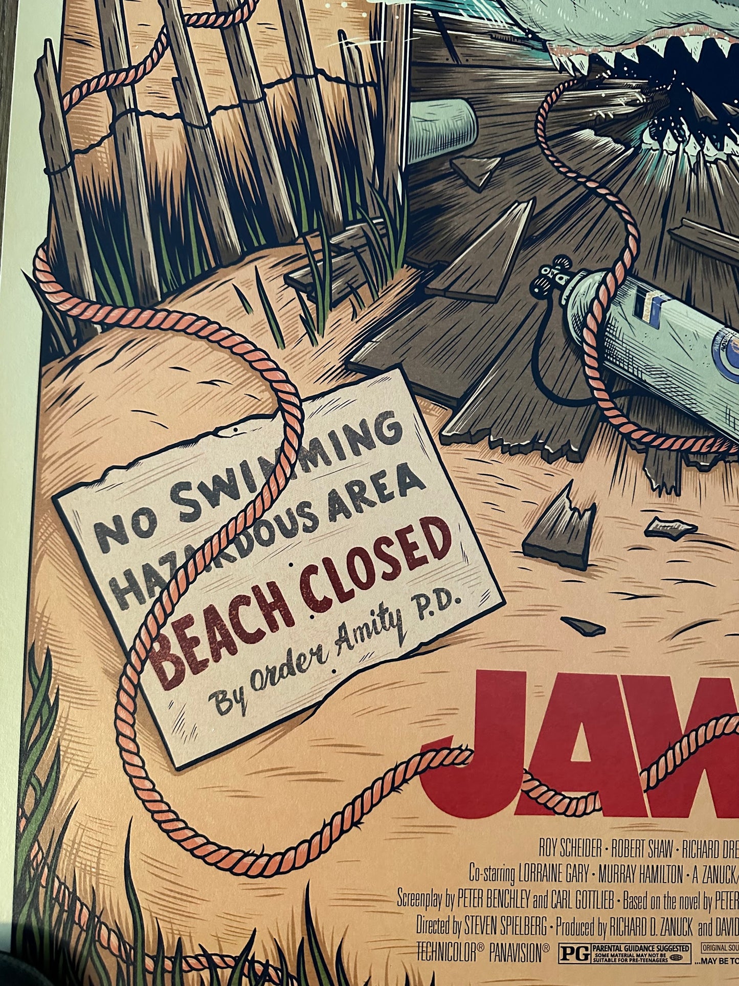 Sam Dunn – Jaws, 24 x 36 in, poster, image 4