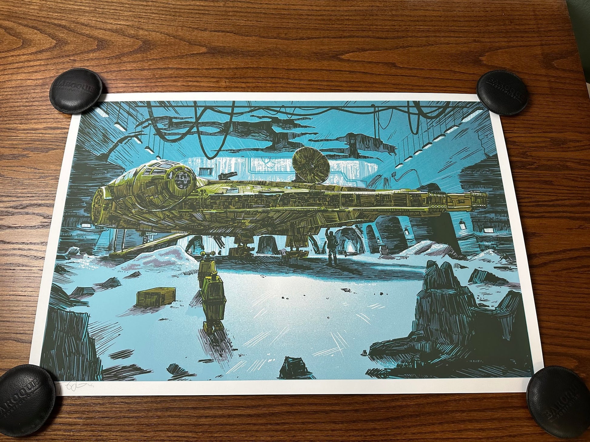 Tim Doyle – Star Wars Millennium Falcon, 30 x 20 in, art print