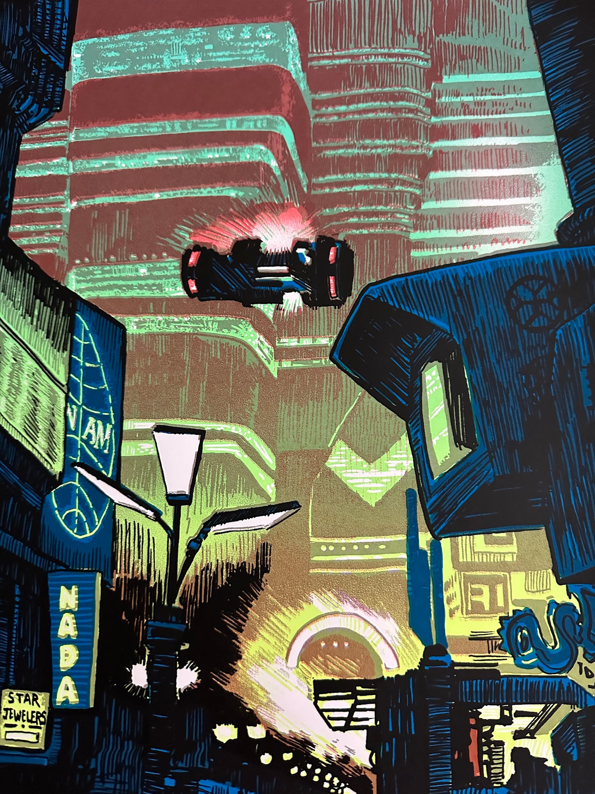 Tim Doyle – Blade Runner Credits Variant, 18 x 24 in, art print, image 2
