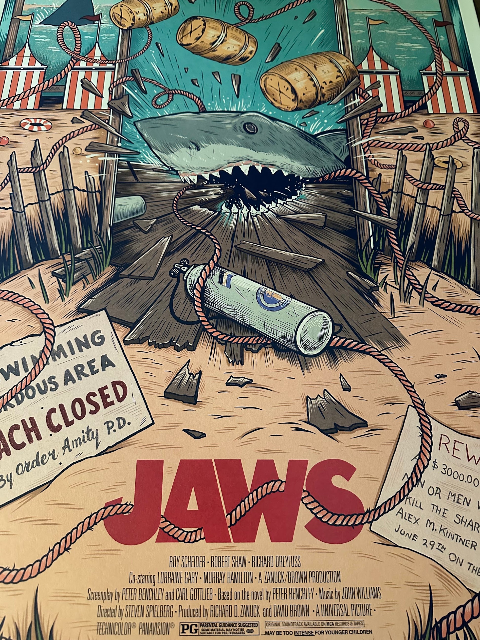 Sam Dunn – Jaws, 24 x 36 in, poster, image 5