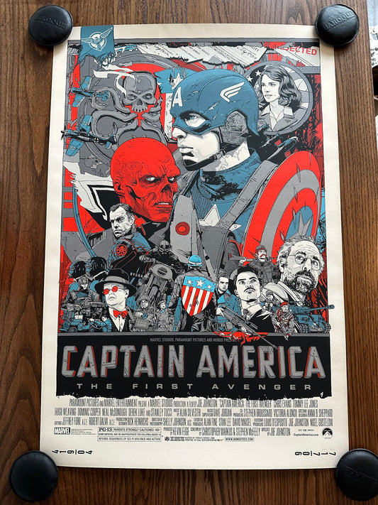 Tyler Stout – Captain America First Avenger, 24 x 36 in, poster, image 2