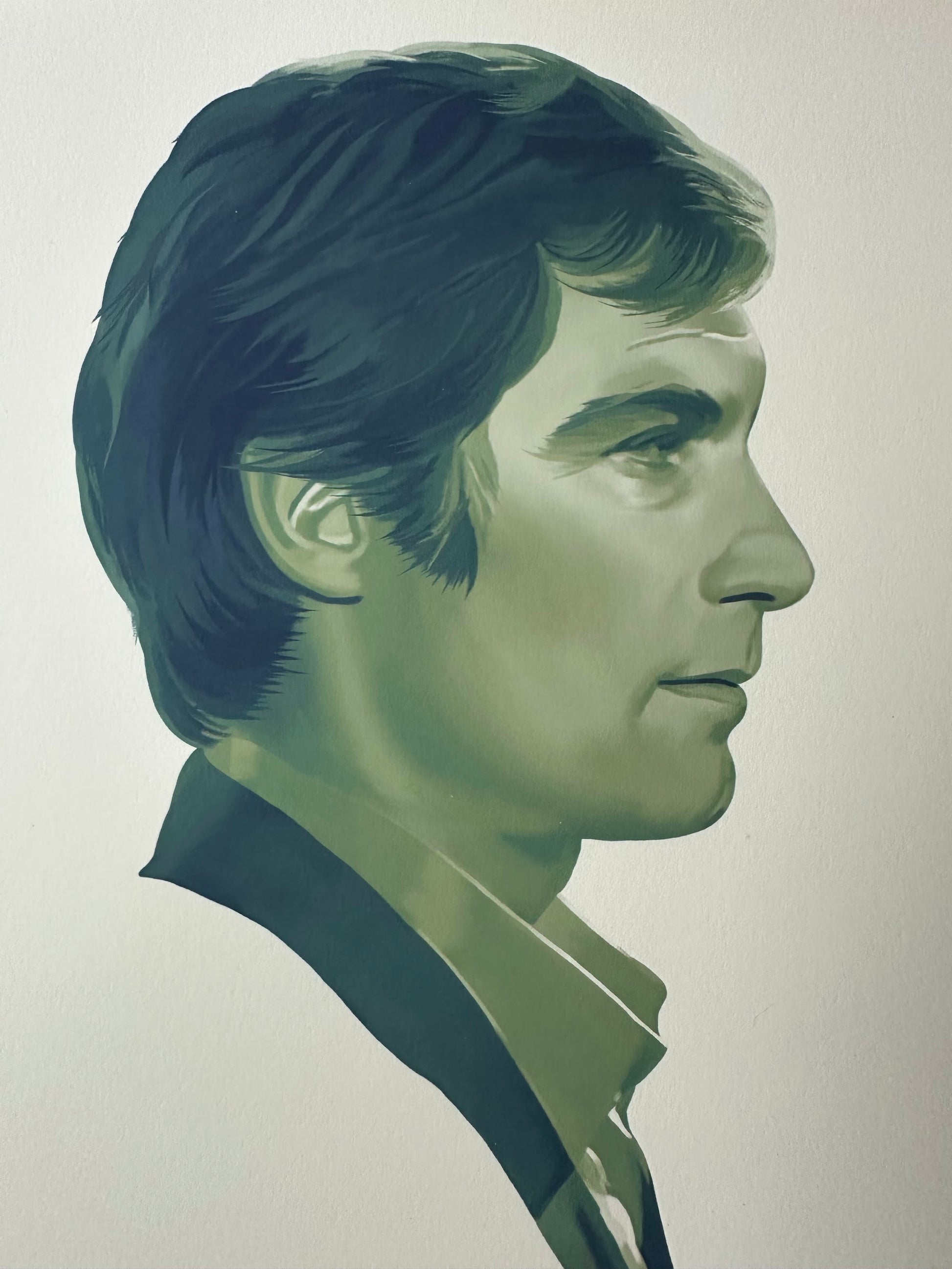 Dakota Randall – James Bond Timothy Dalton Portrait, 12 x 12 in, art print, image 2