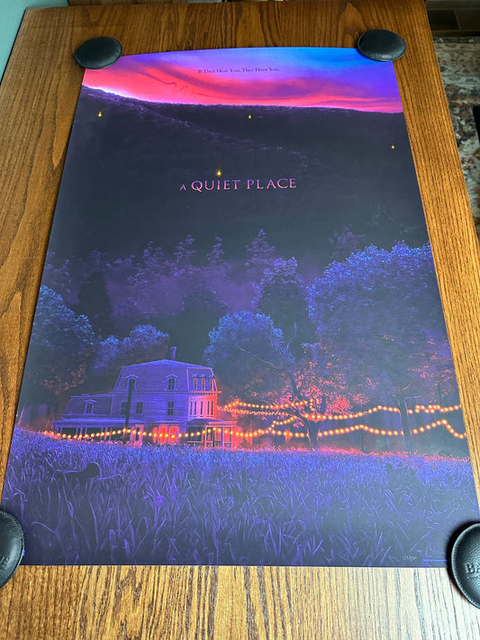 Mike Saputo – The Quiet Place, 24 x 36 in, poster