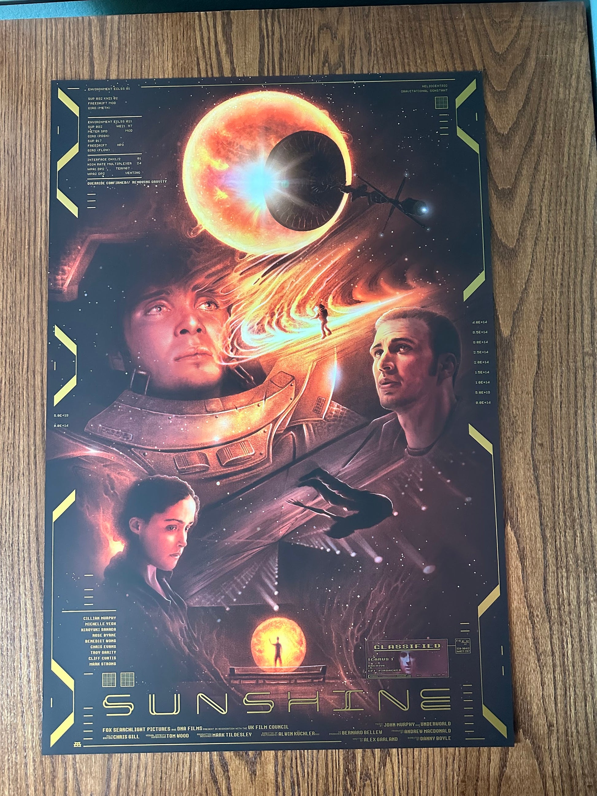 Andrew Rowland - Sunshine Variant 24x36 movie poster