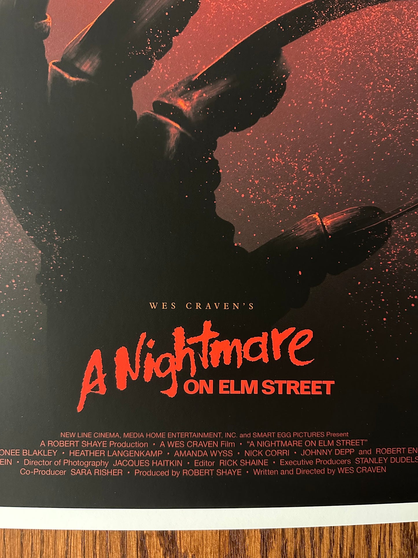 Adam Rabalais – Nightmare on Elm Street Red Variant, 18 x 24 in, art print, image 2