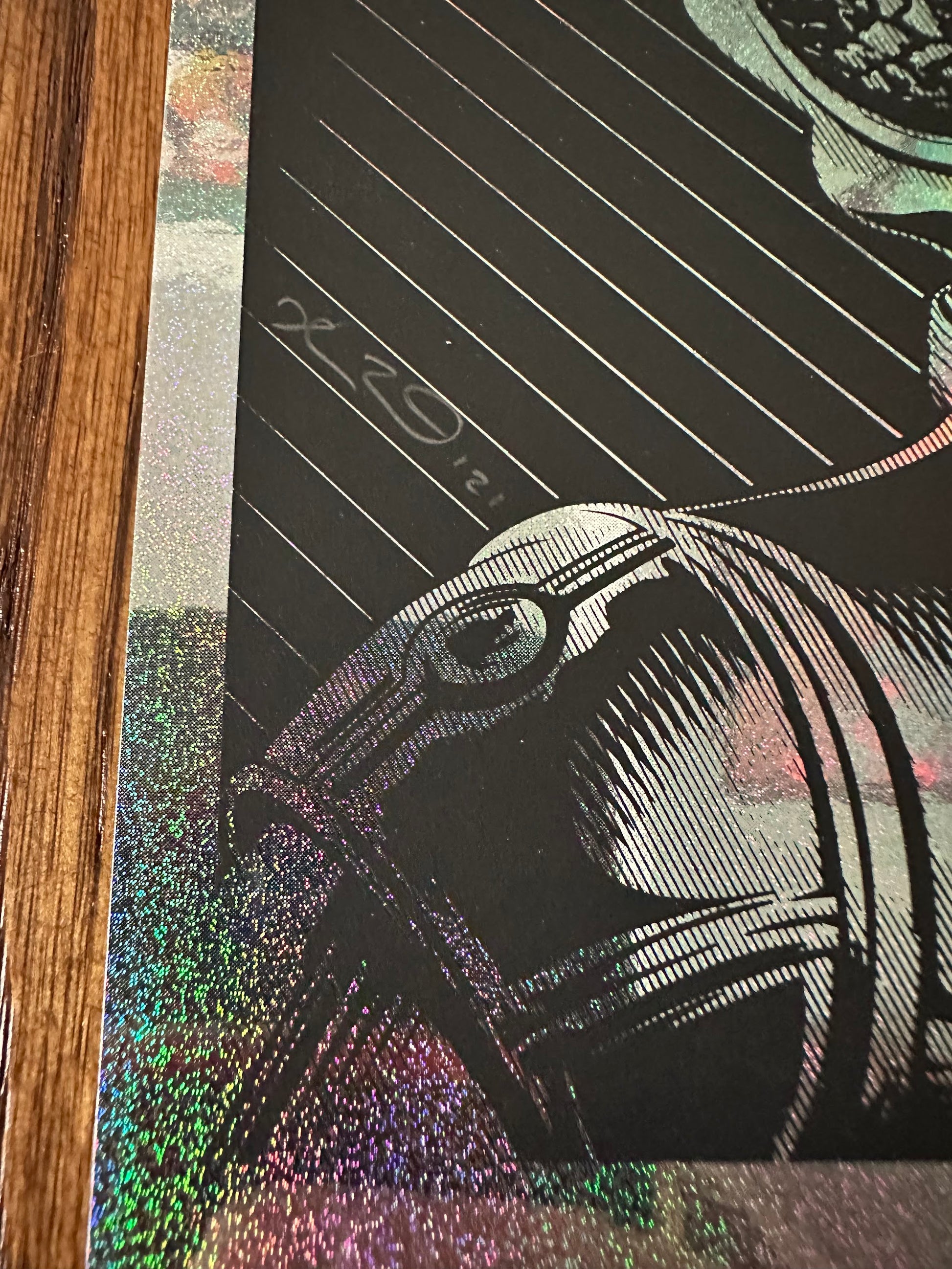 Joshua Budich - Star Wars 4LOM Dots Lite Foil Variant 6x6 art print - detail image 3