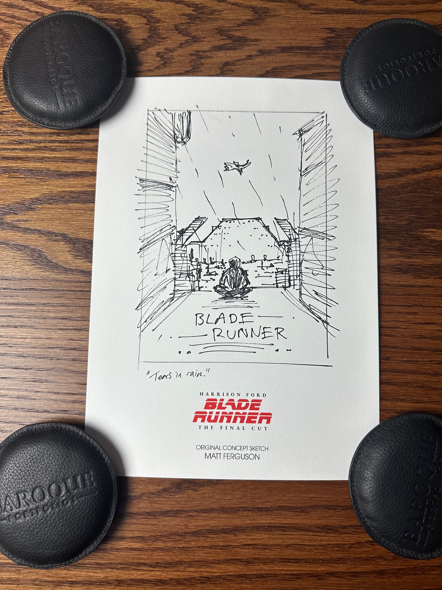 Matt Ferguson – Blade Runner Concept Sketch, 8 1/4 x 11 3/4 in, art print