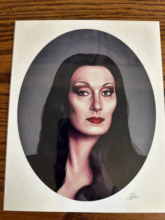 Sara Deck – Addams Family Portrait - Morticia Addams, 8 x 10 in, art print, image 3
