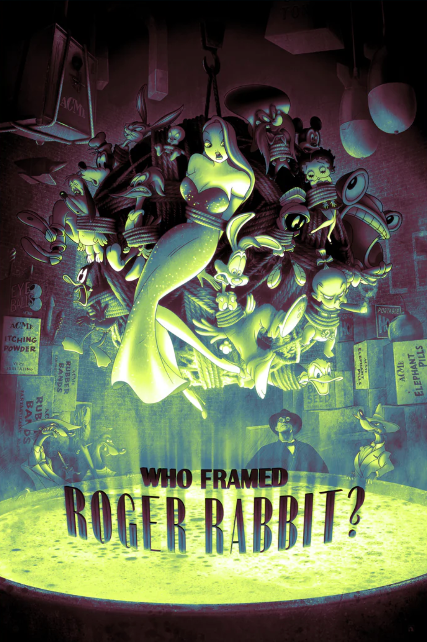 Kevin Wilson – Who Framed Roger Rabbit, 24 x 36 in, poster, image 8
